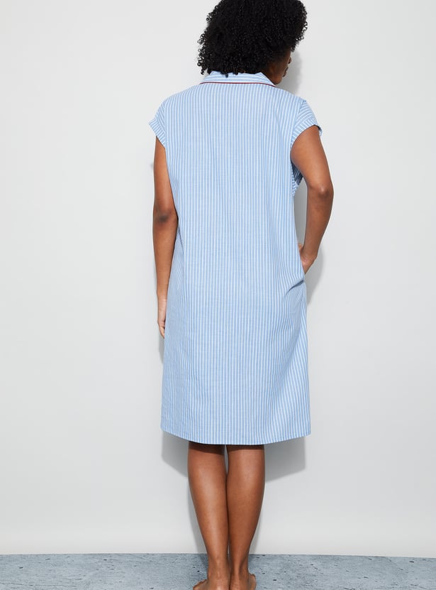 GINGER Striped Nightdress