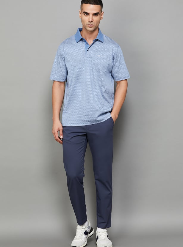 ALLEN SOLLY Solid Slim Tapered Trousers