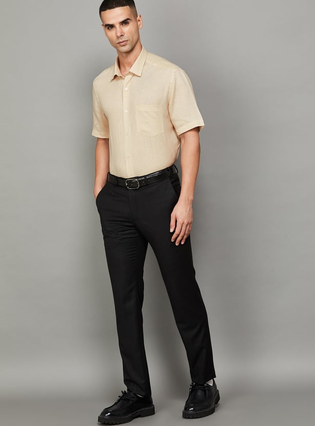 LOUIS PHILIPPE Solid Classic Fit Formal Shirt