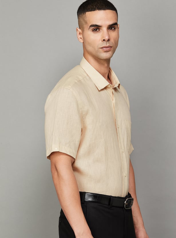 LOUIS PHILIPPE Solid Classic Fit Formal Shirt