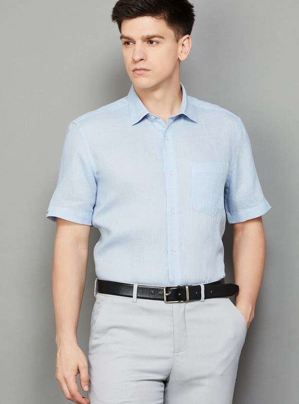 LOUIS PHILIPPE Solid Classic Fit Formal Shirt