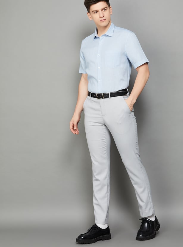 LOUIS PHILIPPE Solid Classic Fit Formal Shirt