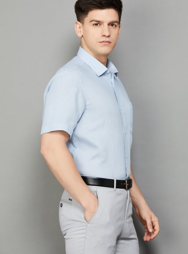 LOUIS PHILIPPE Solid Classic Fit Formal Shirt