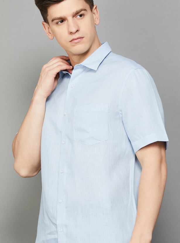 LOUIS PHILIPPE Solid Classic Fit Formal Shirt