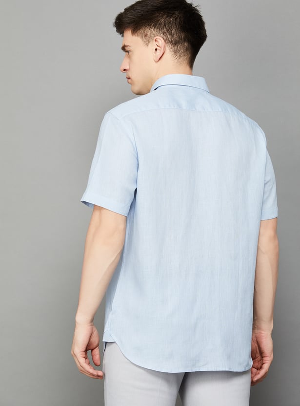 LOUIS PHILIPPE Solid Classic Fit Formal Shirt