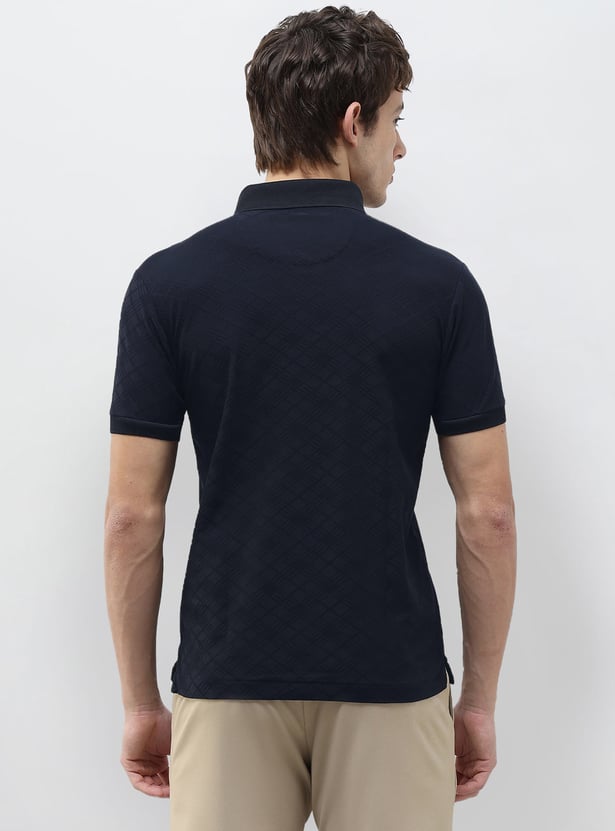 US POLO ASSN Textured Polo T-shirt