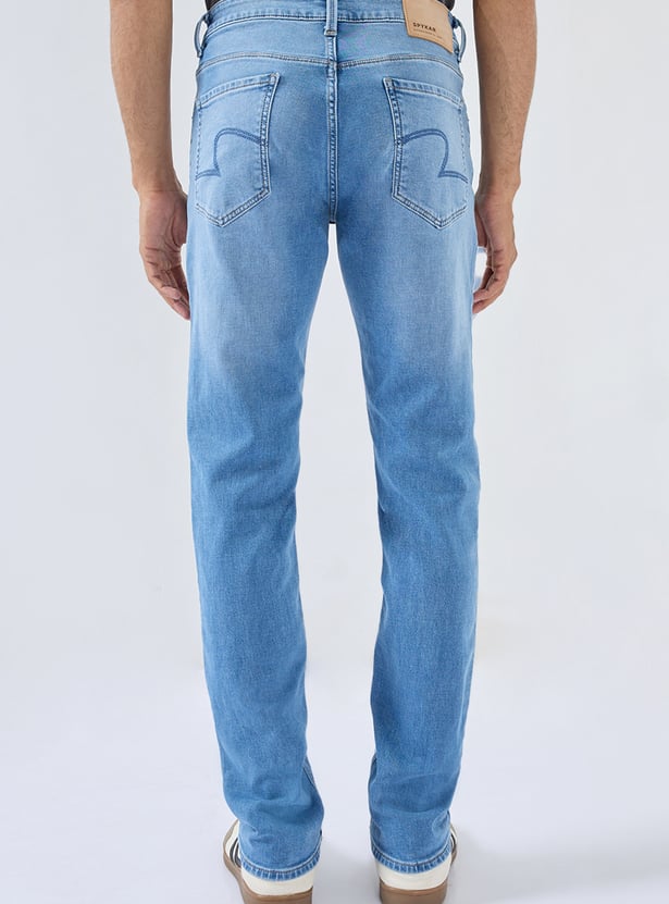 SPYKAR Washed Regular Tapered Jeans