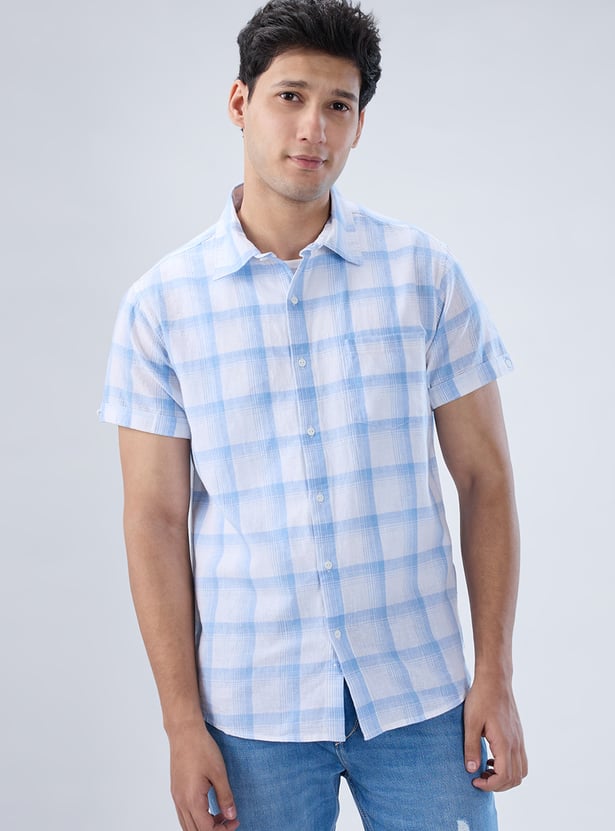 SPYKAR Checked Slim Fit Shirt