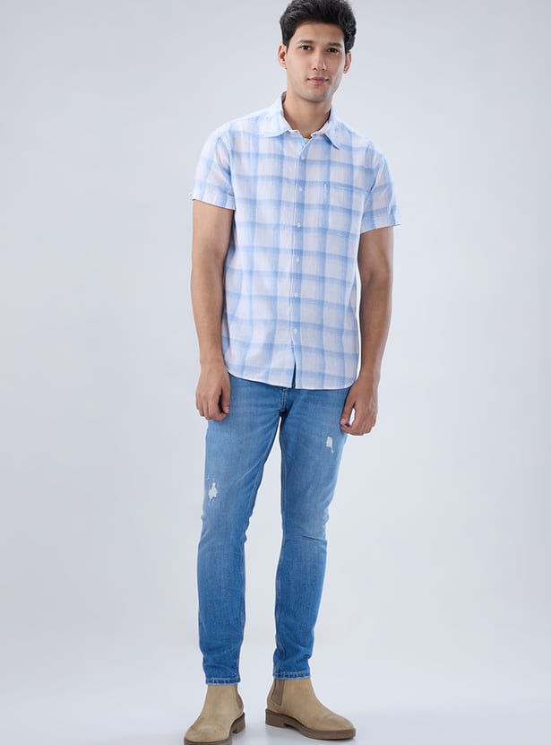 SPYKAR Checked Slim Fit Shirt