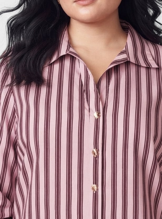 NEXUS Striped Button-Down Shirt