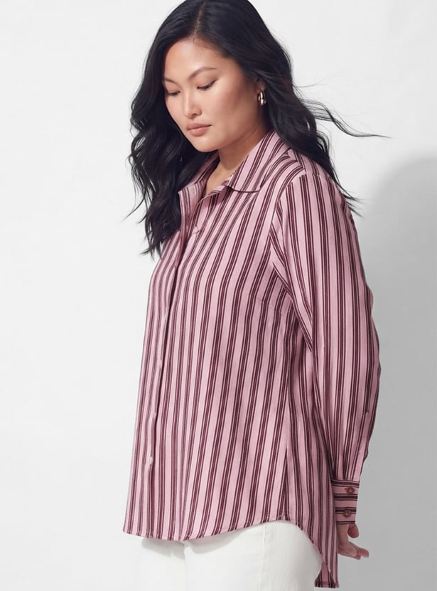 NEXUS Striped Button-Down Shirt