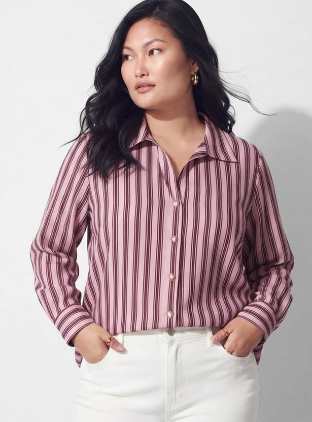 NEXUS Striped Button-Down Shirt