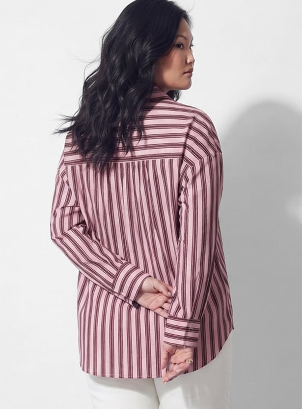 NEXUS Striped Button-Down Shirt
