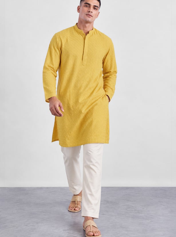 MELANGE Embroidered Straight Kurta