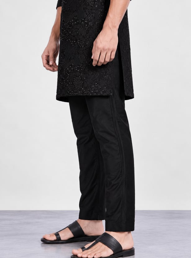 MELANGE Solid Regular Ethnic Pants