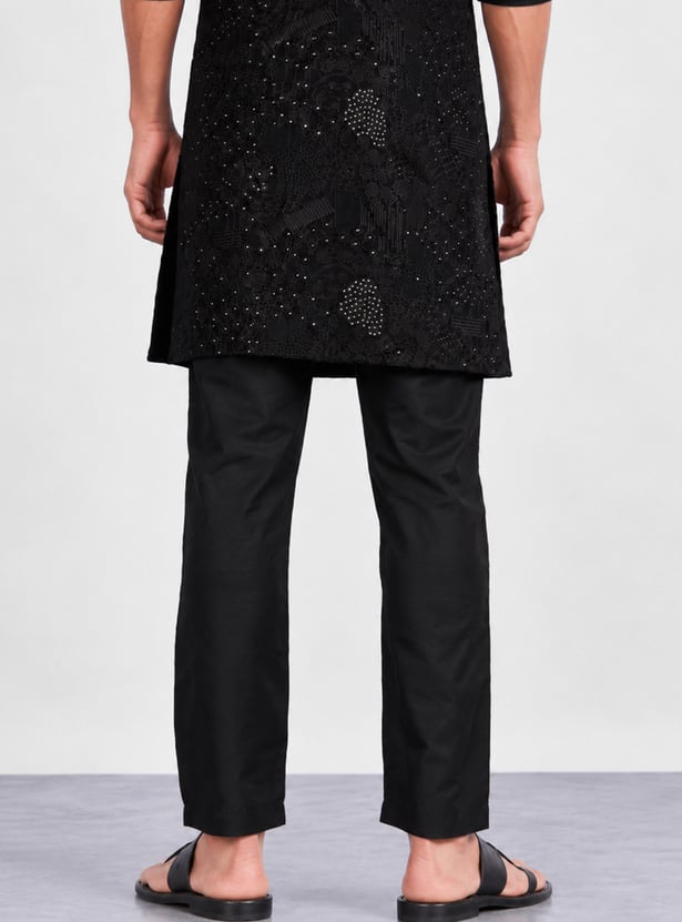 MELANGE Solid Regular Ethnic Pants