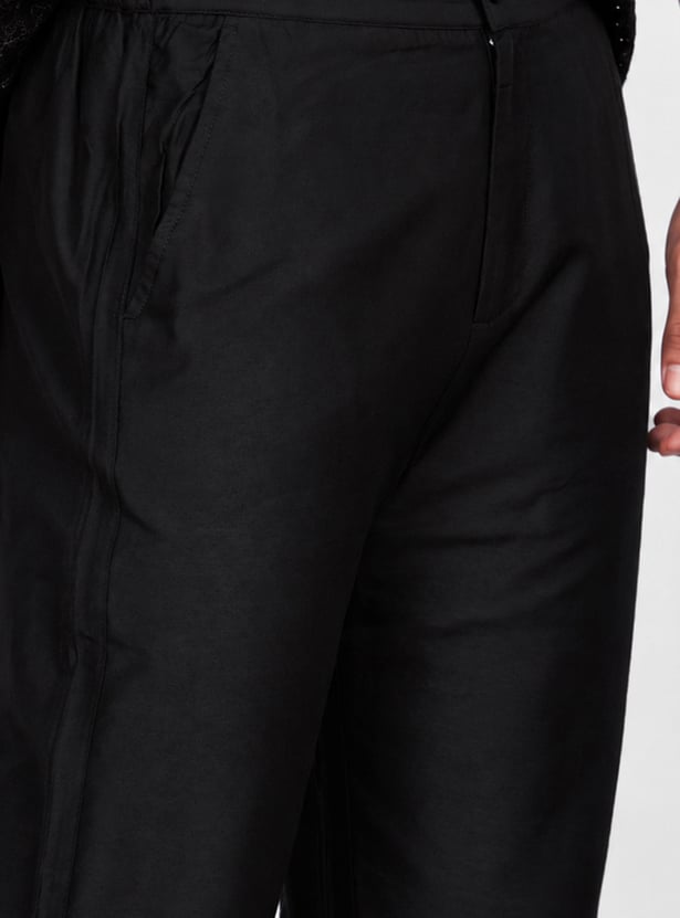 MELANGE Solid Regular Ethnic Pants