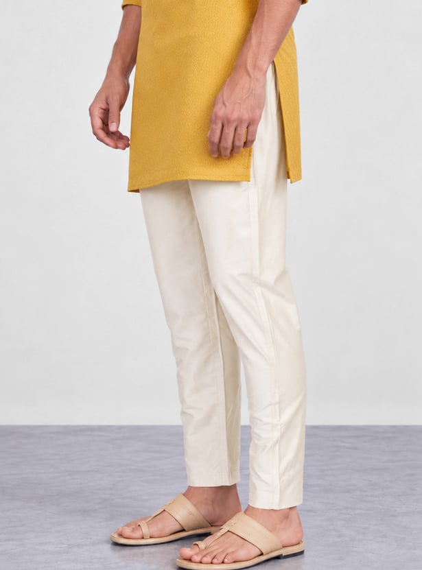MELANGE Solid Regular Ethnic Pants