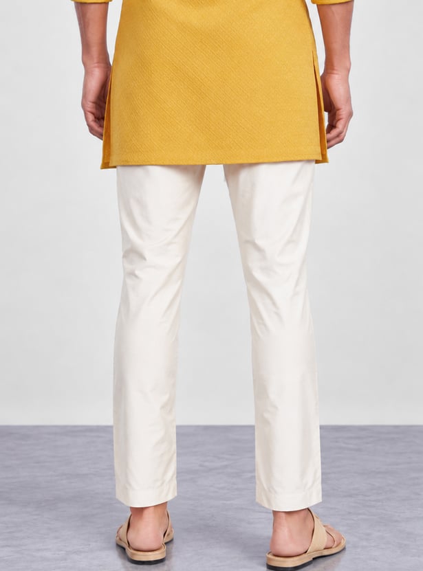 MELANGE Solid Regular Ethnic Pants