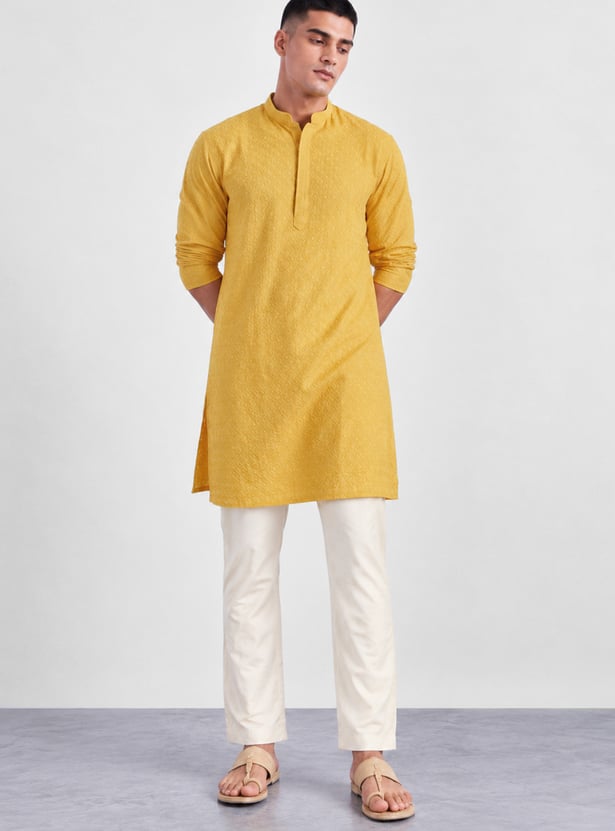 MELANGE Solid Regular Ethnic Pants