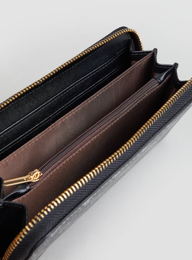 GINGER Patterned Zip-Around Wallet