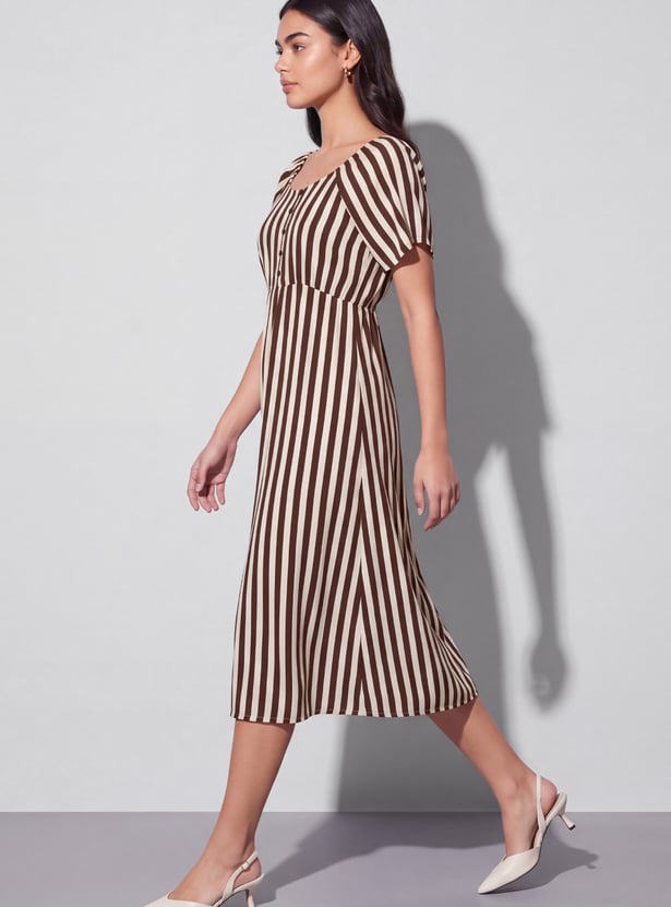 FAME FOREVER Striped Dress