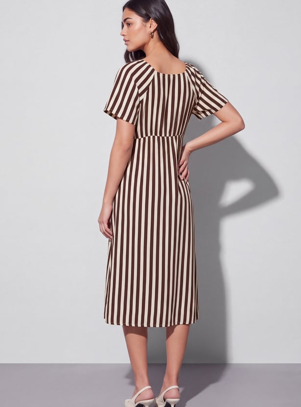 FAME FOREVER Striped Dress