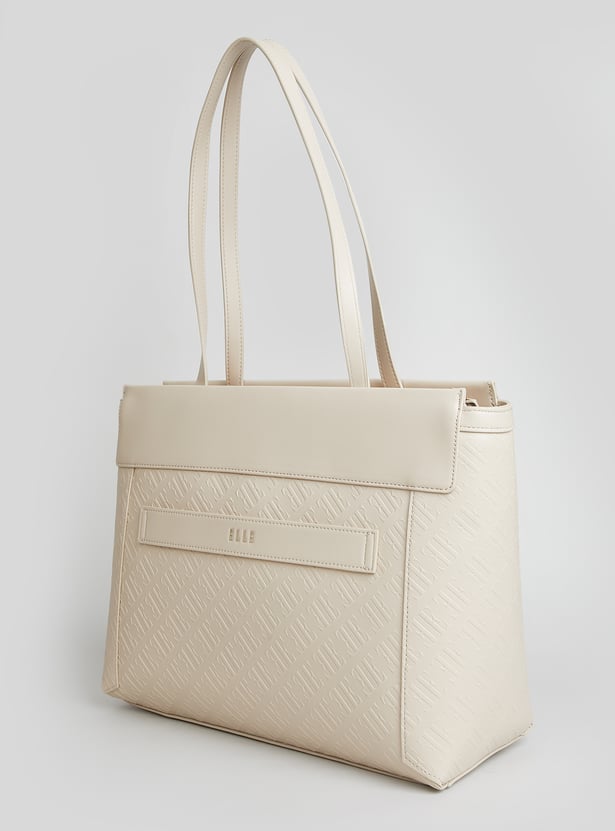 ELLE Embossed Laptop Bag