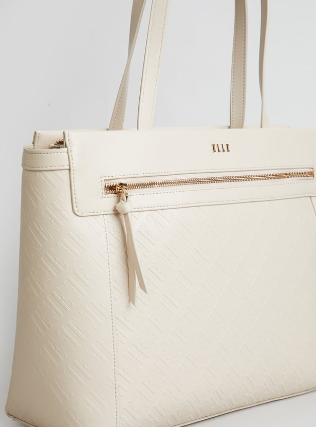 ELLE Embossed Laptop Bag
