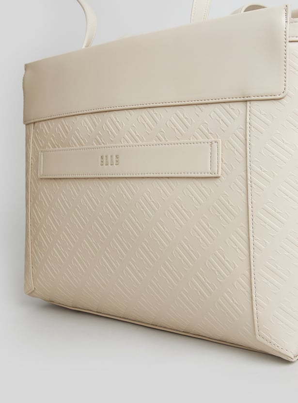 ELLE Embossed Laptop Bag