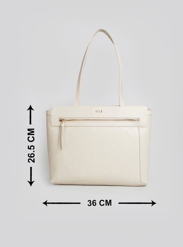 ELLE Embossed Laptop Bag