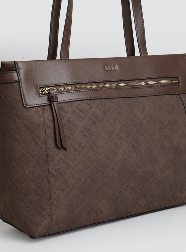 ELLE Embossed Laptop Bag
