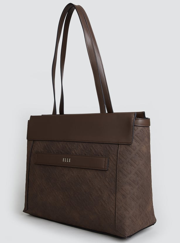 ELLE Embossed Laptop Bag