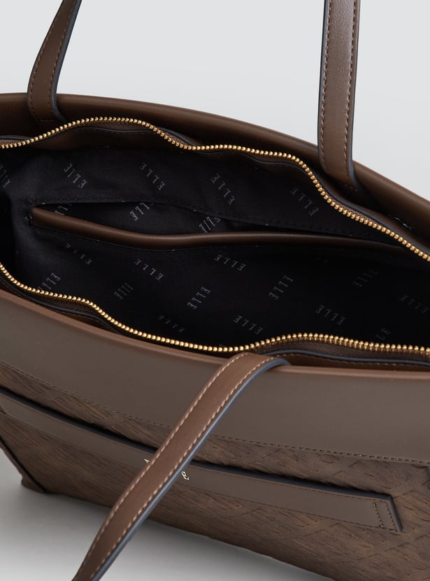 ELLE Embossed Laptop Bag