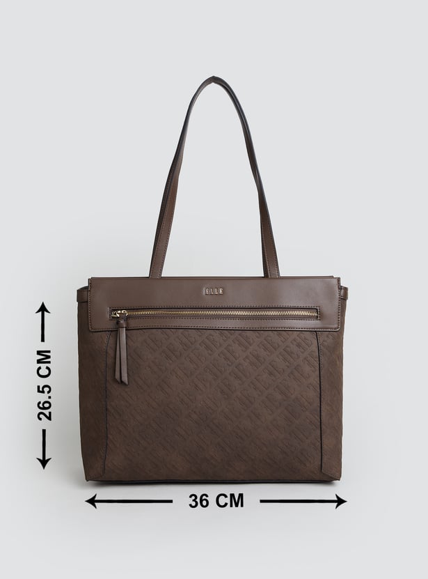 ELLE Embossed Laptop Bag
