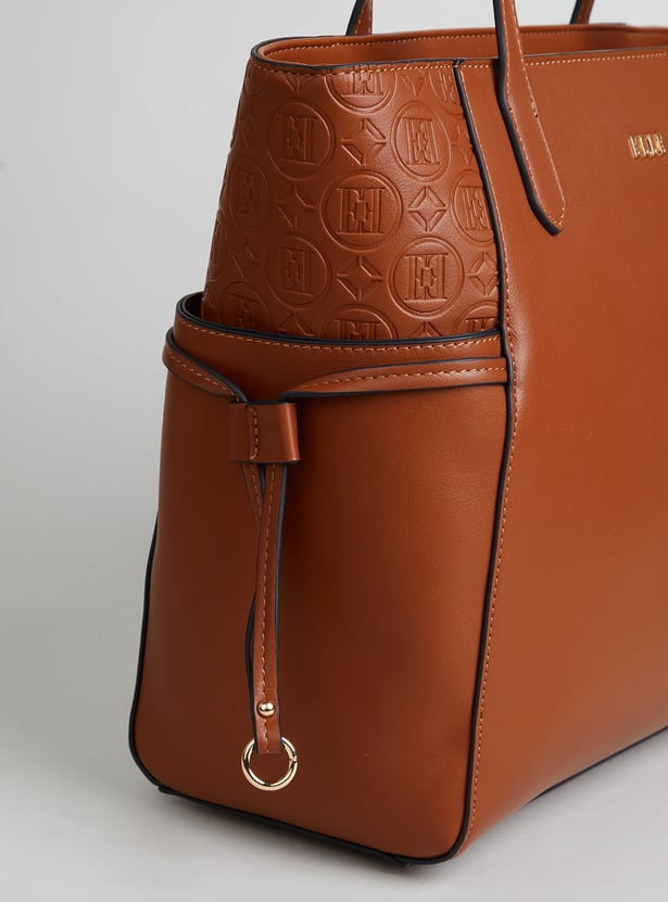 ELLE Embossed Shoulder Bag
