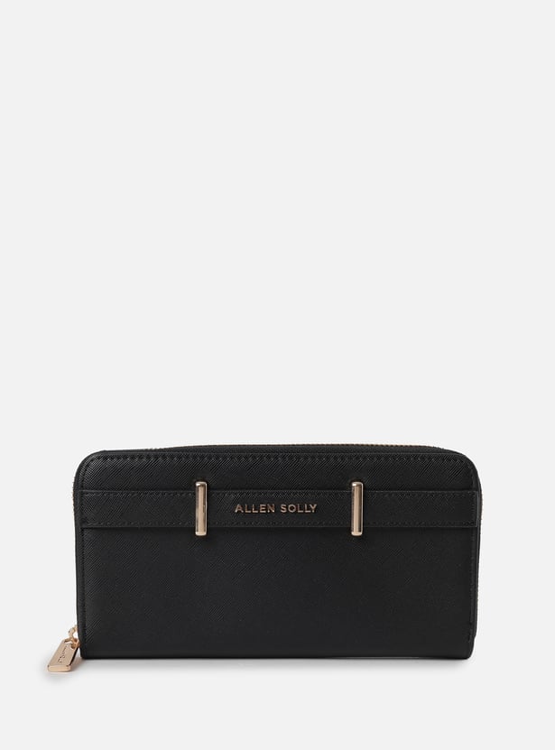 ALLEN SOLLY Solid Zip-Around Wallet