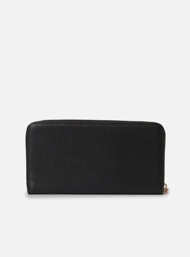 ALLEN SOLLY Solid Zip-Around Wallet