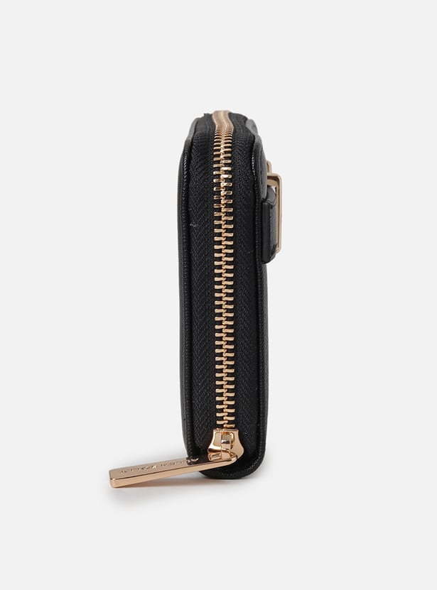 ALLEN SOLLY Solid Zip-Around Wallet