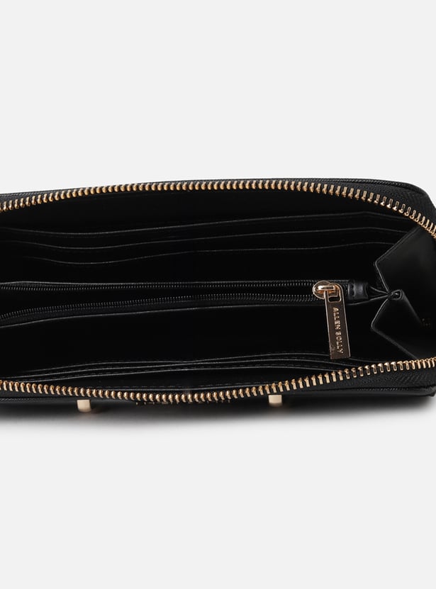 ALLEN SOLLY Solid Zip-Around Wallet