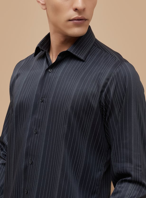 Buy CODE Striped Slim Fit Formal Shirt from CODE at just INR 1299.0
