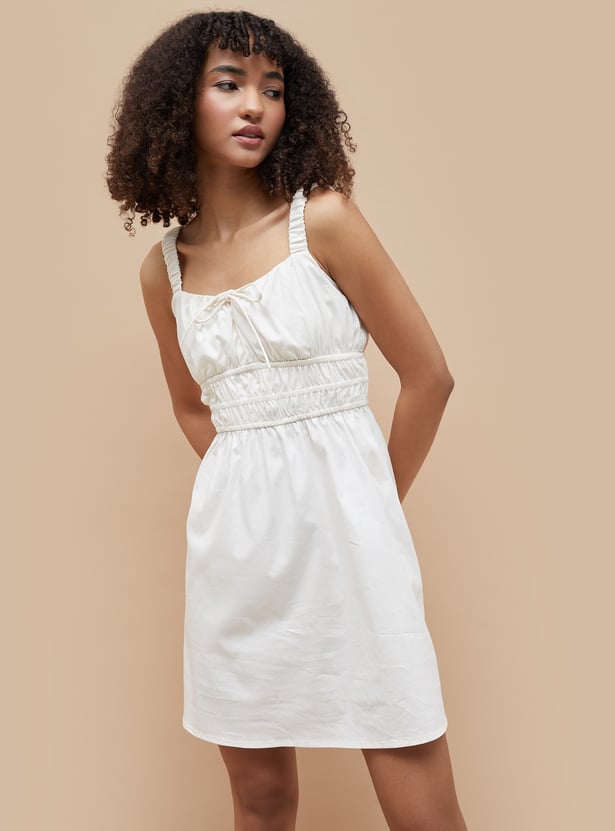 Buy GINGER Gathered Fit & Flare Dress from Ginger at just INR 1499.0 Buy GINGER Gathered Fit & Flare Dress from Ginger at just INR 1499.0