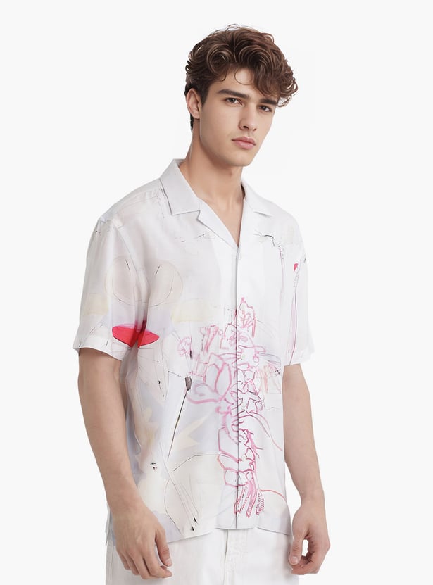 Rare Rabbit Shitrt Buy RARE RABBIT Printed Boxy Fit Shirt from Rare Rabbit at just INR 3499.0