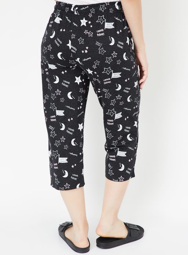 Women Printed Capris - Pack of 2