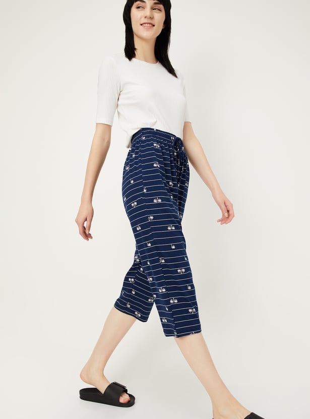 Women Printed Capris - Pack of 2