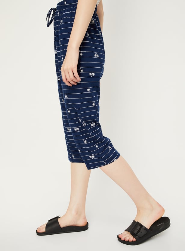 Women Printed Capris - Pack of 2