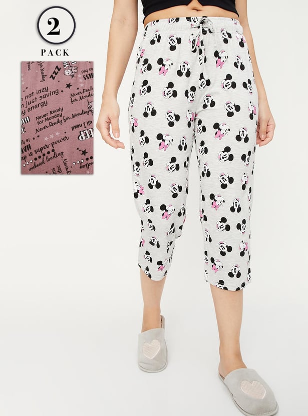 Women Printed Capris - Pack of 2