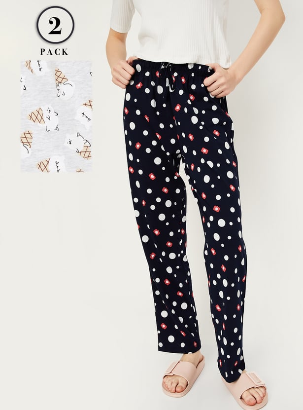 Women Printed Pyjamas - Pack of 2