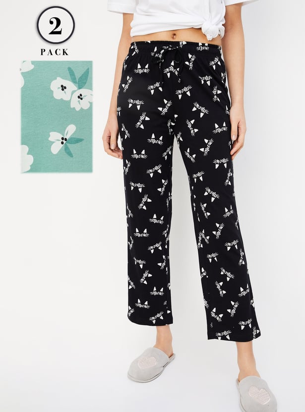 Women Printed Pyjamas - Pack of 2