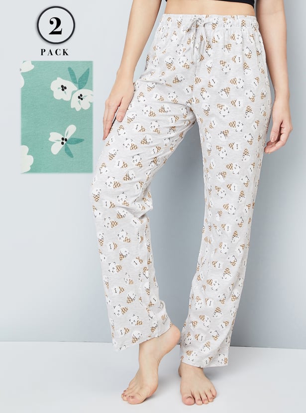 Women Printed Pyjamas - Pack of 2